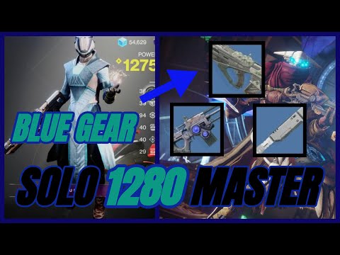 BLUE GEAR: Solo 1280 Master Nightfall (Platinum Rank) Exodus Crash - Destiny 2
