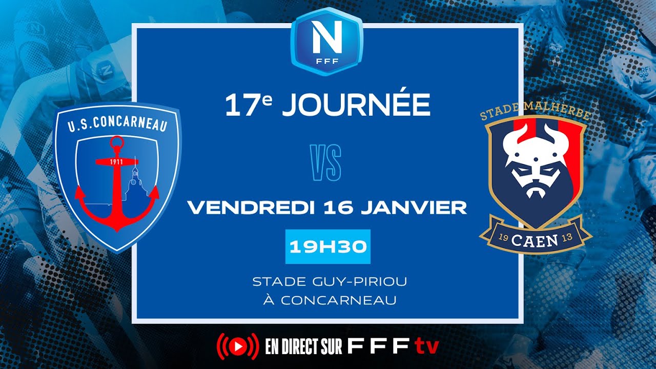 US Concarneau vs Caen Highlights