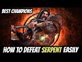 How to defeat Serpent Easily |Thronebreaker/Cavalier - Marvel Contest of Champions