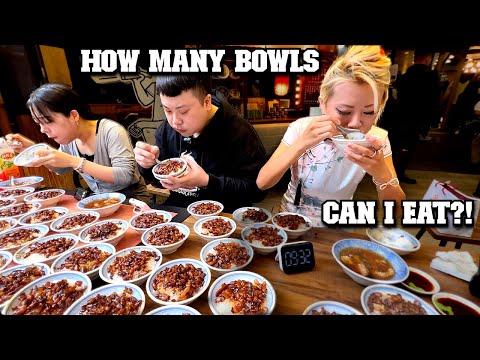 HOW MANY BOWLS OF BRAISED PORK RICE CAN I EAT IN 10 MINUTES?! ft. @diningbro @dicky87622