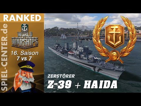 World of Warships: Gewertete Gefechte • Z-39 & Haida [ von 6*** auf 5** ]