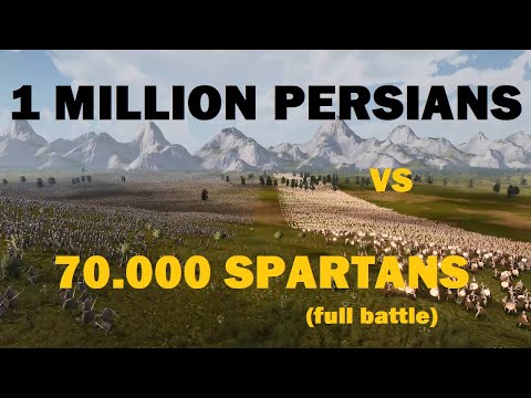 1 MILLION PERSIANS vs 70,000 SPARTANS - Ultimate Epic Battle Simulator 2 Gameplay