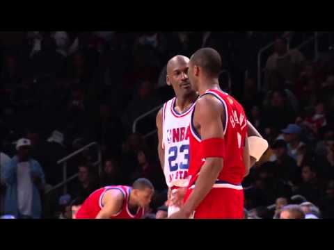 Kobe Bryant and Michael Jordan all star game trash talk