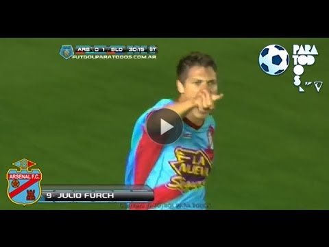 Gol de Furch. Arsenal 1 San Lorenzo 1. Fecha 11. Torneo Inicial 2013