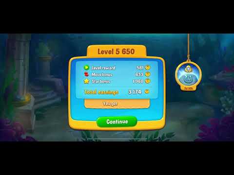 Fishdom mobile game , level 5650