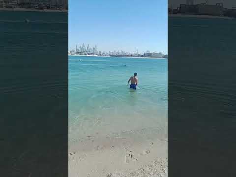 🏊swiming 300 metres in beach @Atlantis Dubai
