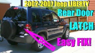 2006 Jeep LIBERTY DIY Back DOOR LOCK Latch ACTUATOR Easy Fix Removal/Install 02-07