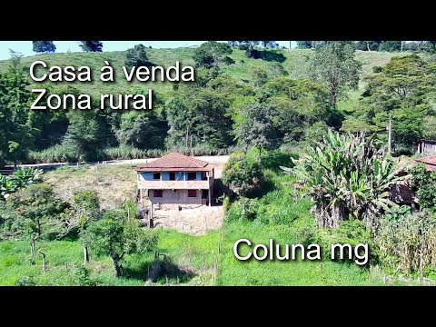 CAIÇARA | CASA À VENDA , ZONA RURAL, 3.5 KM DA CIDADE DE COLUNA MG , INTERIOR DE MINAS ( roça)