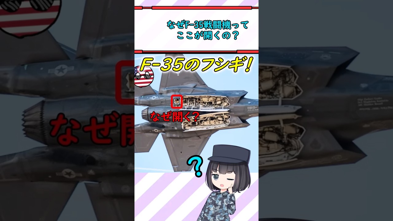 なぜF-35戦闘機ってここが開くの？ #ミリタリー