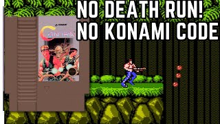 Finish Contra, No Deaths, No Code!!