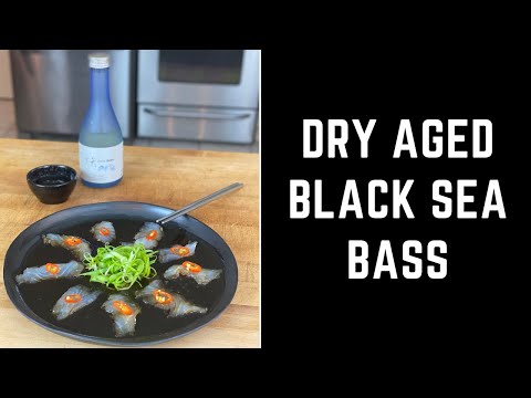 Dry Aged Sea Bass Sashimi #shorts