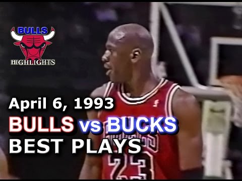 April 06 1993 Bulls vs Bucks highlights