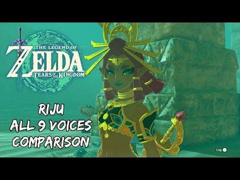 The Legend of Zelda: Tears of the Kingdom - Riju All 9 Voices Comparison
