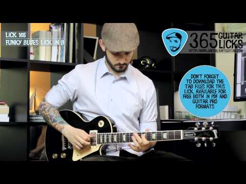Lick 165/365 - Funky Blues Lick in B | 365 Guitar Licks Project