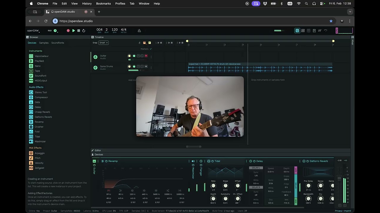 openDAW Input Monitoring With Effects in openDAW - YouTube