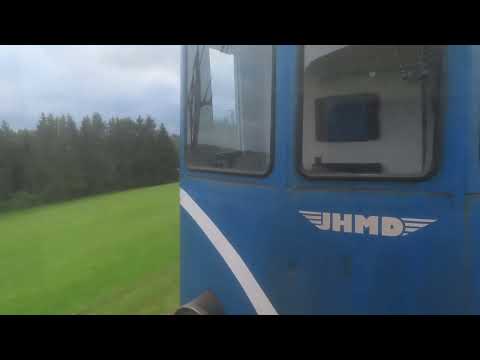 Czech Republic: JHMD, travelling onboard behind loco 705.915 between Kamenice nad Lipou & Včelnička