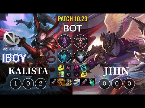 VG iBoy Kalista vs Jhin Bot - KR Patch 10.23