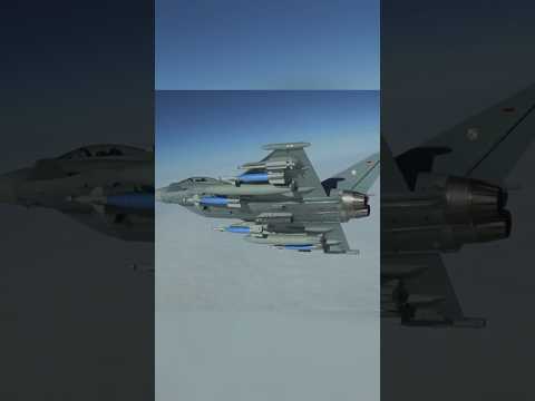 Luftwaffe drops gbu-48 bombs from eurofighter typhoon #military #airforce #aircraft