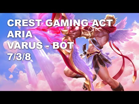 Crest Gaming Act Aria Bot Varus vs Ezreal - KR Challenger Patch 10.8
