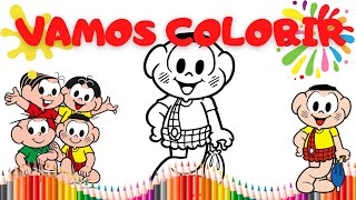 Vamos Colorir Juntos Turma da Mônica | Vamos Pintar a Turma da Mônica |Cascão