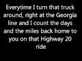 Highway 20 ride lyrics 
