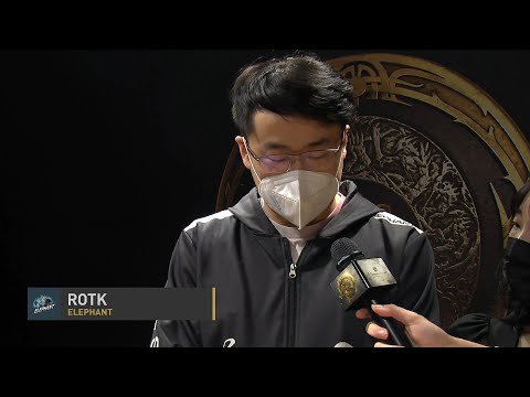 ROTK felt upset.Dota 2 The international 2021 team elephant vs EG.TI10 lower Bracket. ROTK interview