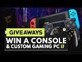 Arekkz Gaming Giveaways! Win an Xbox One X, PS4 Pro, Nintendo Switch & A Custom PC