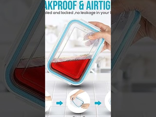 Vídeo relacionado con KICHLY 18 piezas envases herméticos de plástico para almacenamiento de alimentos (9 envases, 9 tapas) Contenedores de alimentos para cocina, despensa, alacena - microondas y congelador - Sin BPA