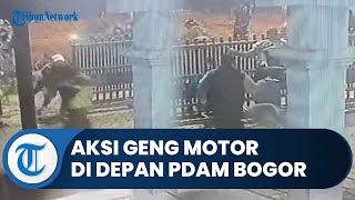 Bogor Hari Ini: Dikejar Geng Motor Bersenjata Tajam, 2 Orang Tersungkur di Depan PDAM Kota Bogor