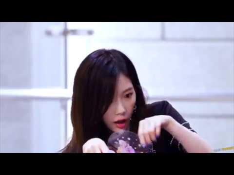 Taeyeon tries to act cool after poking herself in the eye