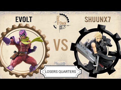 Stock o'Clock #15 - Evolt (Cpt Falcon) vs Shuunx7 (Cloud) - Losers Quarters