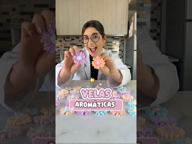 Vídeo relacionado con Vela Mágica con Flores y Gemas Hop Hare - Vela Cera de Soja hecha a mano - 8,8x5cm (La Luna)