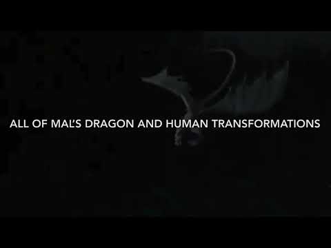 All of Mal’s dragon 🐉 and human transformations in Descendants 1, 2, & 3