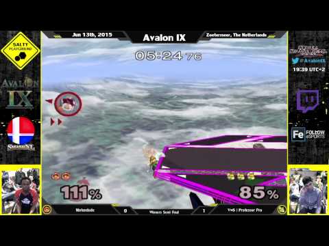 Avalon IX - Nintendude (IC) Vs VwS | Professor Pro (Fox) - SSBM Singles Bracket Winners Semi Final