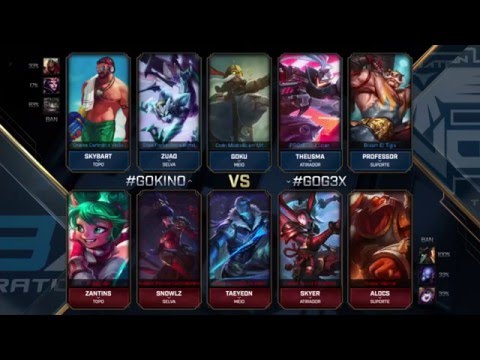 CBLoL 2016 - S2 D2 - Kino x G3X (Jogo 1 Resumido)