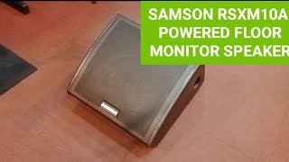 Video thumbnail for SAMSON RSXM10A | POWERED FLOOR MONITOR SPEAKER | 800WATTS | 400WATTS RMS by Chard Saludar