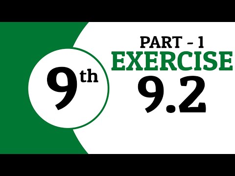 Exercise 9.2 - Class 9 Math  - Part 1 | Waqas Nasir
