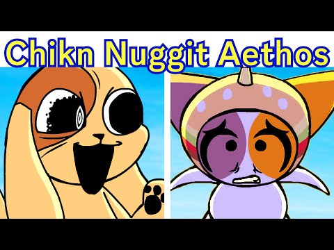 FNF SIX PIECE AETHOS (Chikn Nuggit Vs Cheezborger) + Lyrics Cutscene