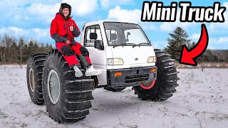 Mini Truck on 6 Foot Tall Wheels