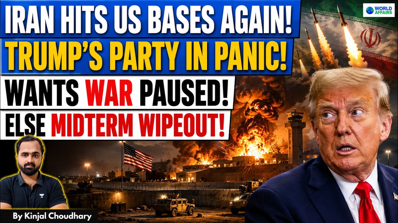 Iran Hits US Bases - Trump Cabinet & Republicans Push To Pause WAR Fearing Midterm Wipeout! | Kinjal