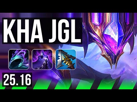 KHA'ZIX vs KAYN (JGL) | 15/2/4, Legendary | KR Master | 25.16