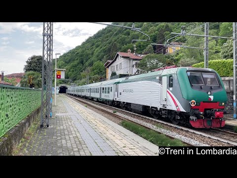 Trenord RE Milano Centrale - Tirano. E464+ MDVC originali + Pilota Piano Ribassato in coda #4k