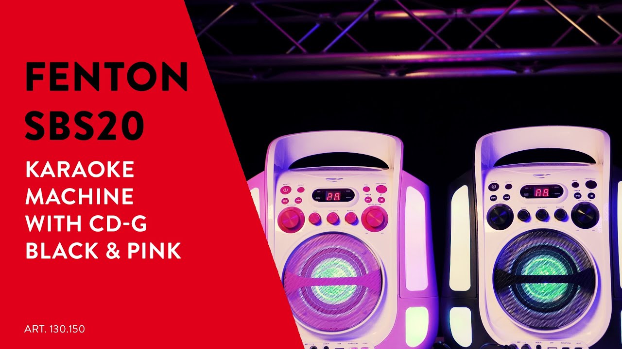 Fenton Karaoke Maschine SBS30P Pink