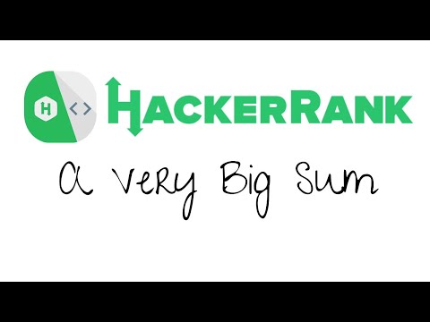 A Very Big Sum Hackerrank Javascript