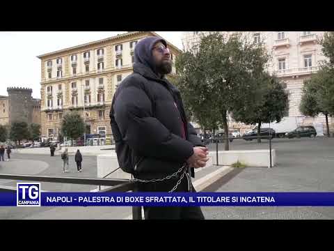 Palestra di boxe sfrattata, il titolare si incatena a Napoli
