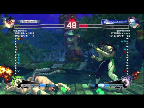 Big_Hawk97 [E.Honda] Vs gamdouken [Vega] SSF4 AE Ranked Matches - PSN