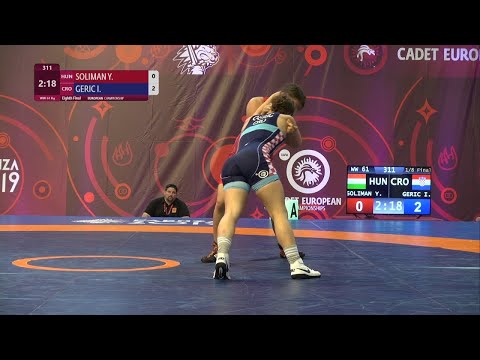 1/8 WW - 61 kg: Y. SOLIMAN (HUN) v. I. GERIC (CRO)
