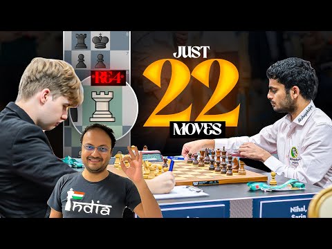 Nihal Sarin beats a 2590 GM in just 22 moves | Gumularz vs Nihal | FIDE Grand Swiss 2025