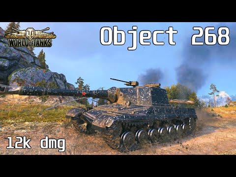 Object 268, 12K Damage, 4 Kills, Karelia - World of Tanks
