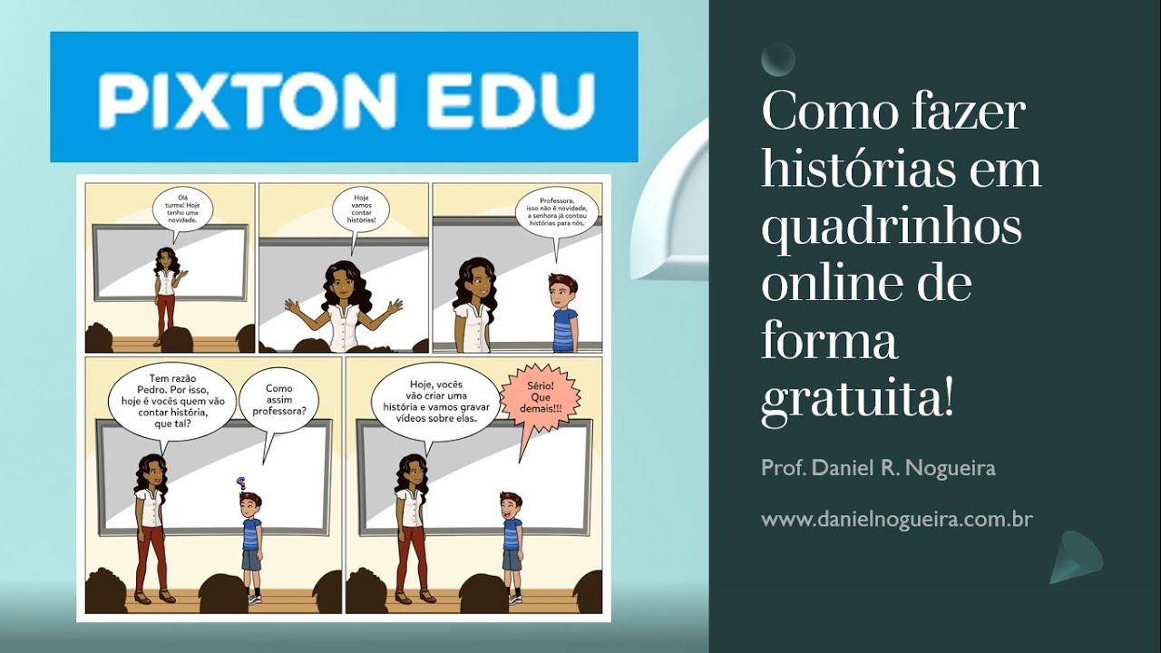Como fazer histórias em quadrinhos online de forma gratuita* - Pixton Edu